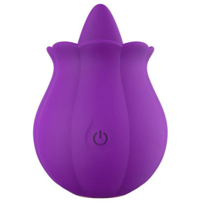 Rose Oral Tongue Licking Nipple Clitoris Stimulator 10 Frequency Vibration Pussy Products Vibrator Silicone Sex Toys For Women