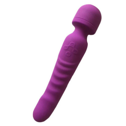 Heating Dual Vibrator Av Magic Wand Adult Sex Toys For Woman Silicone Dildo G Spot Vibrating Massage Female Masturbator Sex Toys