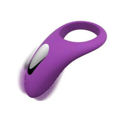 Vibranting Lasting Rooster Ring For Men Longer Erections Pennis Stimulator For Couple Delay Tools Sex Toys For Man Purple    - p
