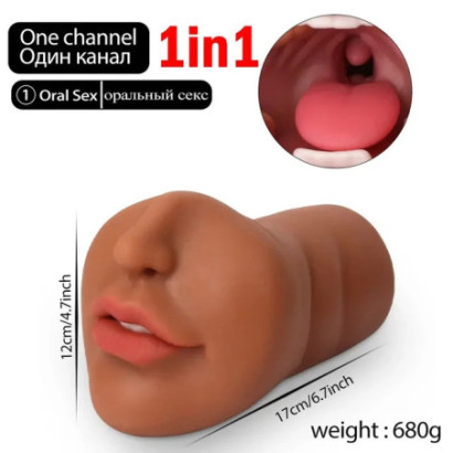 WNN 3 In 1 Male Masturbator Realistic Vagina Anal Mouth Real Deep Pussy Throat Sex Toys Women Vaginal Oral Masturbation Cup    -