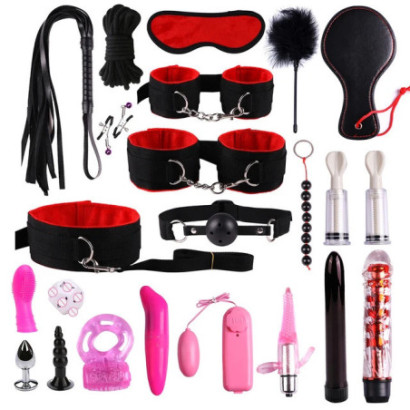 Multiple Styles Exotic Sex Products For Adults Games Bondage Set Bdsm Kits Handcuffs Sex Toys Whip Gag Tail Plug Women - Bondage