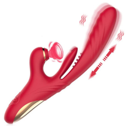 7 Frequency Breast Sucking Rabbit Vibrator Tongue Lick Wand Female Massager Clitoris G-spot Stimulator Adult Sex Toys For Women